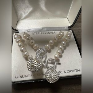 Sterling Silver Necklace and bracelet set